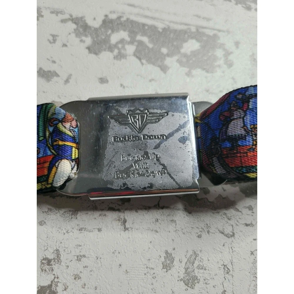Buckle Down Disney Beauty and the Beast Stained Glass Adjustable Belt
